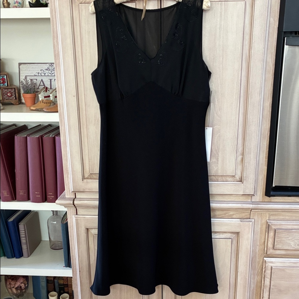 Danny & Nicole Classic Black Dress sz 14 nwt